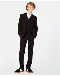 Большие мальчики Slim Fit Stretch костюм Раздельные, синий Calvin klein