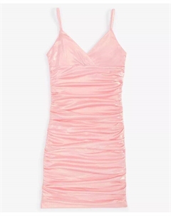 Мини-платье с металлизированными рюшами для больших девочек, черный With jules