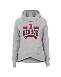 Толстовка с эффектной воронкой для больших мальчиков и девочек Heather Grey Boston Red Sox Outerstuff