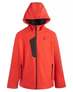 Куртка Softshell с капюшоном для больших мальчиков, красный Spyder