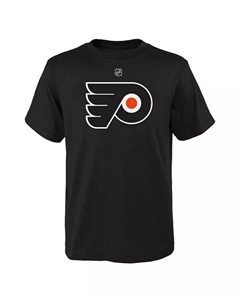 Футболка с логотипом Philadelphia Flyers для больших мальчиков и девочек, черная Outerstuff