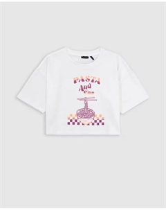 Футболка для девочки с короткими рукавами и круглым вырезом, цвет Crudo Ikks