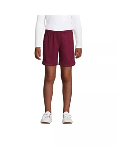 Спортивные шорты из сетки для девочек, красный Lands' end