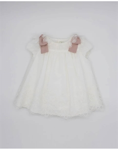 Платье из тюля для девочки с контрастными бантами, цвет Crudo Fina ejerique