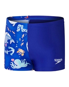 Плавки-шорты для мальчиков Digital Allover Aquashort, белый Speedo