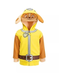 Флисовый пуловер с капюшоном на молнии для мальчиков Rubble Chase Skye, желтый Paw patrol