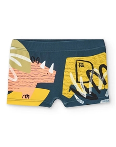 Плавки-боксеры для мальчиков с динозаврами, темно-зеленый Tuc tuc