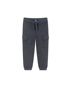 Джоггеры пике угольного цвета для малышей/детей, серый Andy & evan