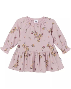 Платье с длинными рукавами для девочек с яблоками, мультиколор Gerber