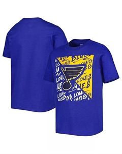 Футболка Royal St. Louis Blues Divide для больших мальчиков и девочек Outerstuff