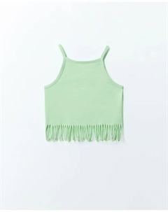 Футболка с бахромой, зеленый Сфера