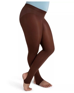 Ультрамягкие самовязаные колготки с поясом и штрипками - для девочек, коричневый Capezio