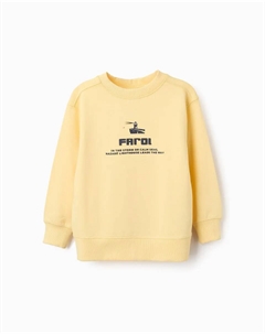 Толстовка для мальчиков с тисненым принтом, желтый Zippy