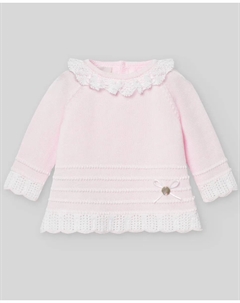 Жилет с кружевным воротником для девочки Eido PAZ Rodríguez, розовый Paz rodriguez