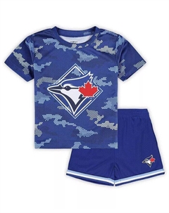 Комплект футболки и шорт для малышей Royal Toronto Blue Jays Field Ball, синий Outerstuff