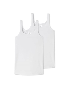 Топы 2-упаковка базовые детские, белый Schiesser