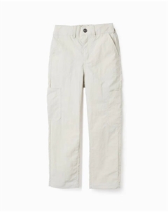 Нейлоновые брюки-карго для мальчика, бежевый Zippy