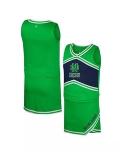 Большие девочки зеленый Notre Dame Fighting ирландский чирлидер топ юбка комплект Colosseum