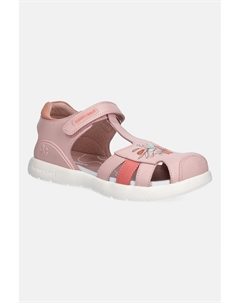 Детские кожаные сандалии, розовый Biomecanics