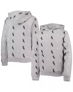 Серый пуловер с принтом Big Boys Chicago White Sox, толстовка с капюшоном Stitches