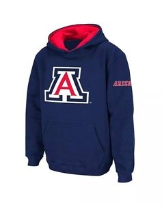 Темно-синий пуловер с капюшоном и большим логотипом Big Boys Arizona Wildcats Stadium athletic
