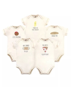 Боди «Пицца» для маленьких девочек и мальчиков, 5 шт, мультиколор Touched by nature