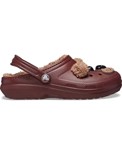 Детские сабо Classic Lined IAM Brown Bear Clog T, коричневый Crocs