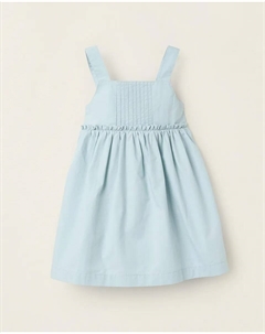 Простое платье для девочки с бретельками, светло-голубой Zippy