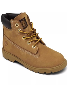 Классические водонепроницаемые ботинки для малышей высотой 6 дюймов от Finish Line, коричневый/бежевый Timberland