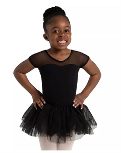 Платье-пачка с вырезом-замочной скважиной для девочек, черный Capezio