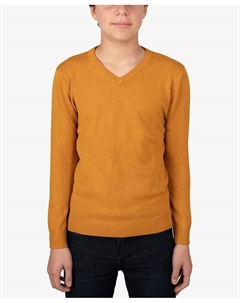 Базовый свитер с v-образным вырезом для мальчика, желтый Xray