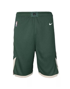 Зеленые шорты Big Boys Hunter Milwaukee Bucks Icon Edition в сетку Performance Swingman, зеленый Nike