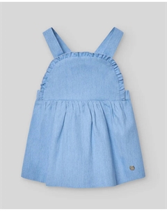 Джинсовое платье Peonza для девочки с перекрещенными бретелями PAZ Rodríguez, синий Paz rodriguez