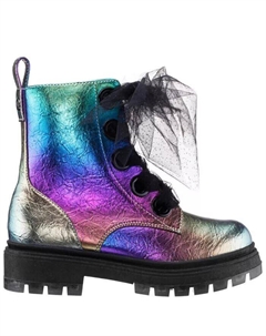 Модные ботинки Chassy для маленьких девочек, черный Nina