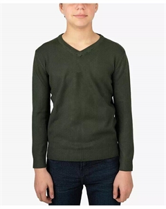Базовый свитер с v-образным вырезом для мальчика, зеленый Xray