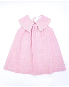 Платье для девочки с пикунеллой на шее, розовый Fina ejerique