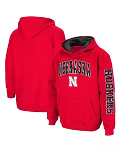 Пуловер с капюшоном Big Boys Scarlet Nebraska Huskers 2-Hit Team Colosseum