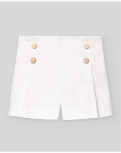 Шорты для девочек с декоративными пуговицами, коллекция Flor PAZ Rodríguez, белый Paz rodriguez