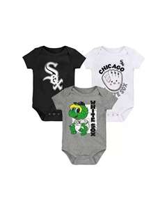 Детские комбинезоны Chicago White Sox для смены одежды, 3 шт Outerstuff