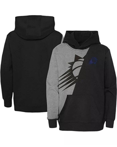 Непревзойденный пуловер с капюшоном Phoenix Suns с разрезом для мальчиков и девочек дошкольного возраста Heather Grey, Black Phoenix Suns, фиолетовый Outerstuff