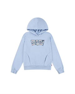 Толстовка с капюшоном Floral Batwing для девочек, синий Levi's®