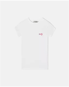 Белая футболка для девочки «Я люблю», белый Silbon