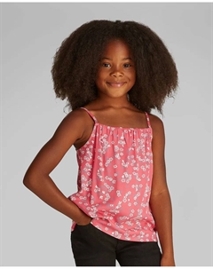 Топ с цветочным принтом и бретельками, розовый Calvin klein