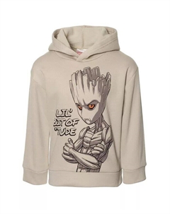Флисовый свитер с капюшоном Guardians of the Galaxy Groot Boys Grey, серый Marvel