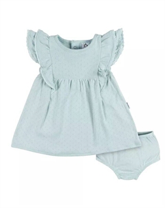 Комплект детского платья и чехлов для подгузников для маленьких девочек, 2 предмета, слоновая кость/кремовый Gerber