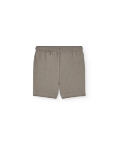 Хлопковые шорты-бермуды для мальчика с карманами, коричневый Boboli
