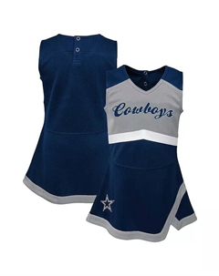 Платье-джемпер для девочек-младенцев темно-синего цвета в ковбойском стиле Cheer Captain, синий Outerstuff