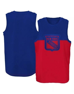Топ-майка New York Rangers Revitalize Blue, Red для больших мальчиков и девочек Outerstuff