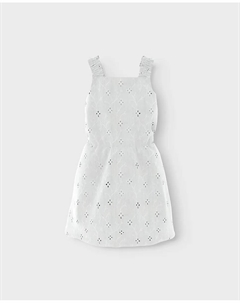 Ажурное платье для девочки, белый Name it