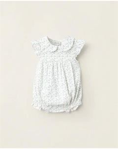 Детский комбинезон с принтом для девочки из 100% хлопка, белый Zippy